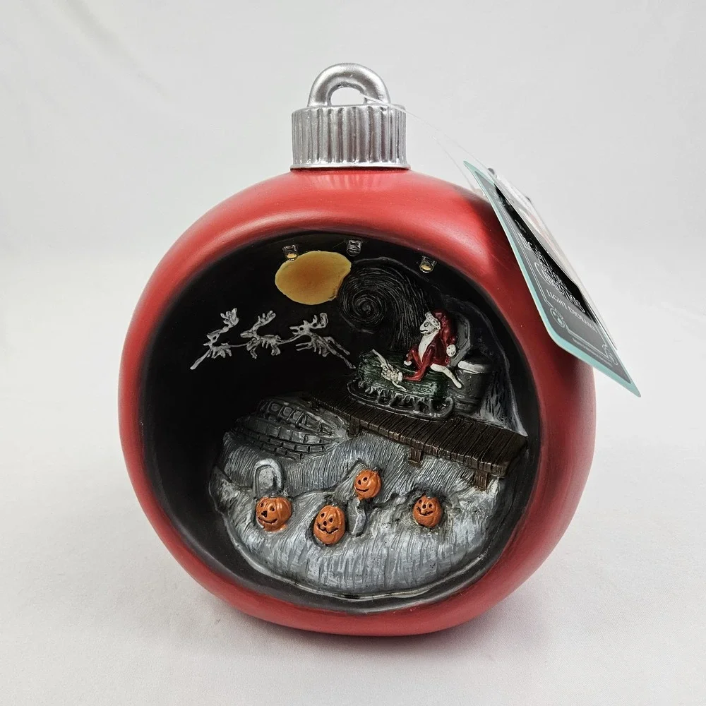 The Nightmare Before Christmas Diorama Lighted Jack Skellington Disney NWT